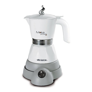 Ariete 1358 Moka Aroma elektrická moka konvička 2–4 moka šálky 160 ml bílá