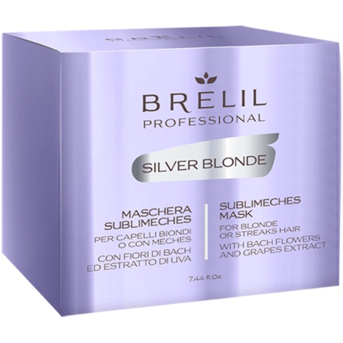SILVER BLONDE – maska na blond, melírované a šedivé vlasy (220ml)