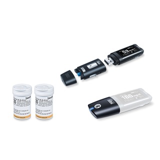 Beurer SET GL 50 EVO (glukometr + 50x testovací proužky + adaptér)