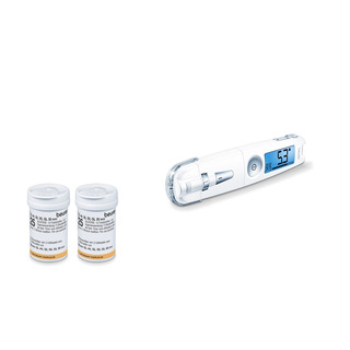 SET GL 50 bílý (glukometr + 50x testovací proužky)