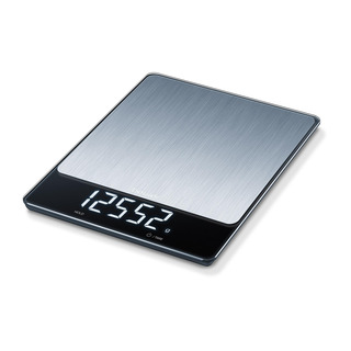 Beurer KS 34 XL - stříbrná digitální kuchyňská váha