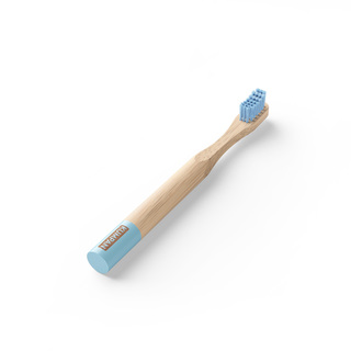 KUMPAN AS04 - modrý dětský bambusový zubní kartáček