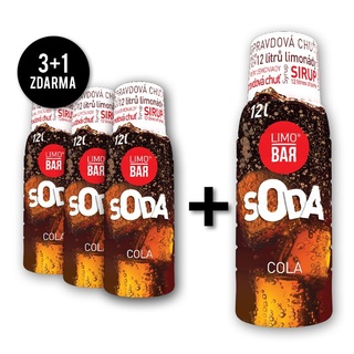 LIMOBAR sirup Cola pack (3+1 zdarma)