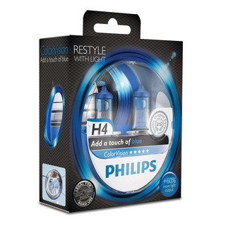 Philips H4 ColorVision modrá 2 ks - autožárovka
