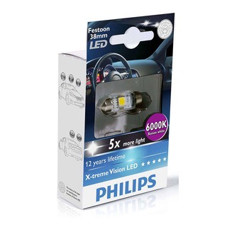 Philips Interiérová LED žárovka X-tremeVision 10,5x38 6000K (1 ks) - autožárovka