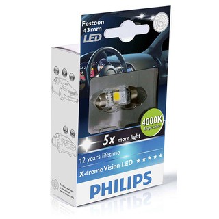 Philips Interiérová LED žárovka X-tremeVision 10,5x43 4000K (1 ks) - autožárovka