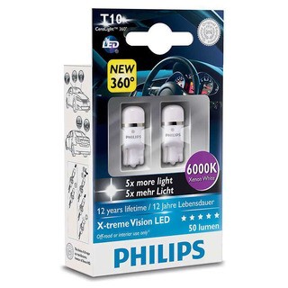Philips Interiérová LED žárovka X-tremeVision 6000K (2 ks) - autožárovka