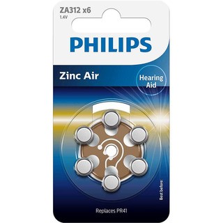 Philips baterie do naslouchadla (ZA312B6A/10,6ks)