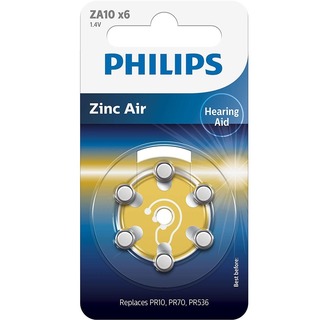 baterie do naslouchadel ZINC-AIR 6ks blistr (ZA10B6A/00, 1,4V)