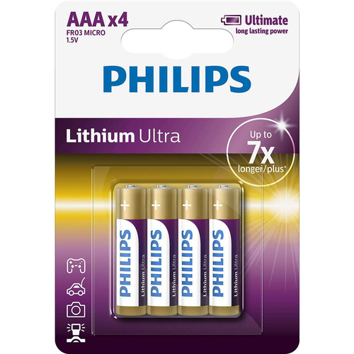 baterie Lithium Ultra 4ks (FR03LB4A/10, AAA, LR3)