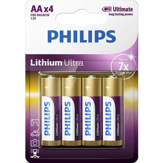 Philips baterie Lithium Ultra 4ks (FR6LB4A/10, AA, LR6)