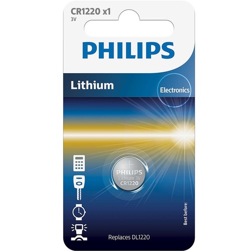 baterie LITHIUM 1ks (CR1220/00B, CR1220)
