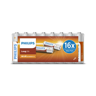 Philips baterie LongLife R6L16F 16× AA 1,5V fólie