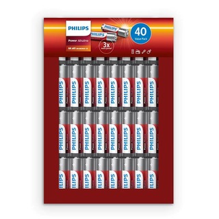 Philips baterie Power Alkaline 40ks blistr (LR6P40FP/10, AA, LR6)