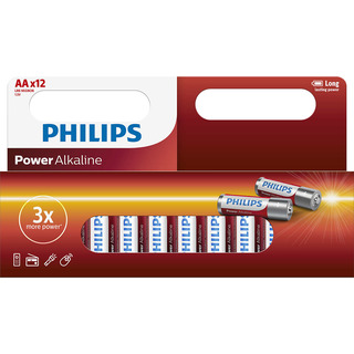 Philips baterie Power Alkaline 12ks blistr (LR6P12W, AA, LR6)