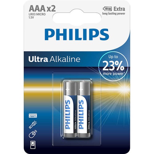 baterie Ultra Alkaline 2ks (LR03E2B/10, AAA, LR3)