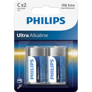 baterie ULTRA ALKALINE 2ks (LR14E2B/10, C)