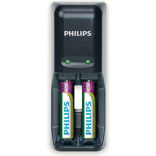 Philips mini nabíječka na tužkové baterie (SCB1240NB/12) + 2x AAA NiMH 800mAh