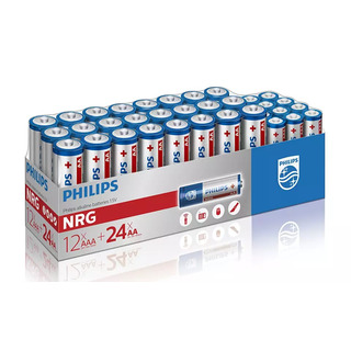 baterie NRG 36ks balení (LR036G36W/10, 24x AA, 12x AAA)