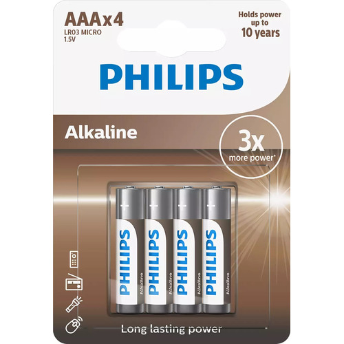 baterie ENTRY ALKALINE 4ks blistr (LR03A4B/10, AAA)