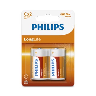 Philips baterie LONGLIFE 2ks blistr (R14L2B/10, typ C, LR14)