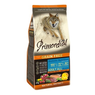 Primordial Adult Trout and Duck 12 kg - bezobilné granule pro dospělé psy (pstruh a kachna)