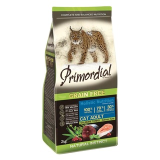 Primordial Cat Adult Salmon & Tuna 2 kg - bezobilné granule pro kočky (losos, tuňák)