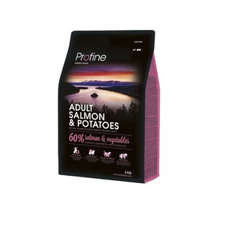 Profine Adult Salmon & Potatoes 3 kg - přírodní kompletní krmivo pro dospělé psy (losos, brambory)