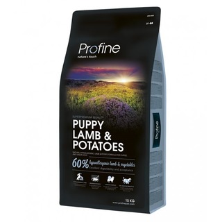 Profine Puppy Lamb & Potatoes 15 kg - přírodní kompletní krmivo pro štěňata a dospívající psy (jehněčí maso, brambory) datum spotřeby 9.9.2023