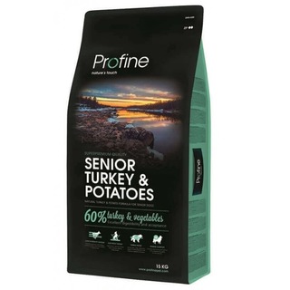 Profine Senior Turkey & Potatoes 15kg - přírodní kompletní krmivo pro starší psy (krůtí maso, brambory), datum spotřeby 1.6.2023