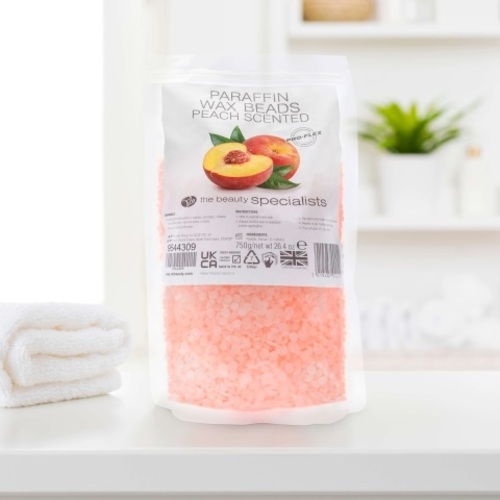 PARAFFIN WAX BEADS PEACH SCENTED - náhradní růžový vosk s vůní broskve pro parafinovou lázeň 750 g