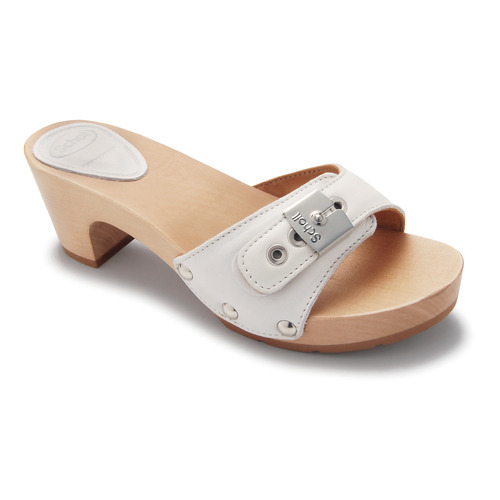 BAND TEXAS - bílé zdravotní pantofle - EU 36