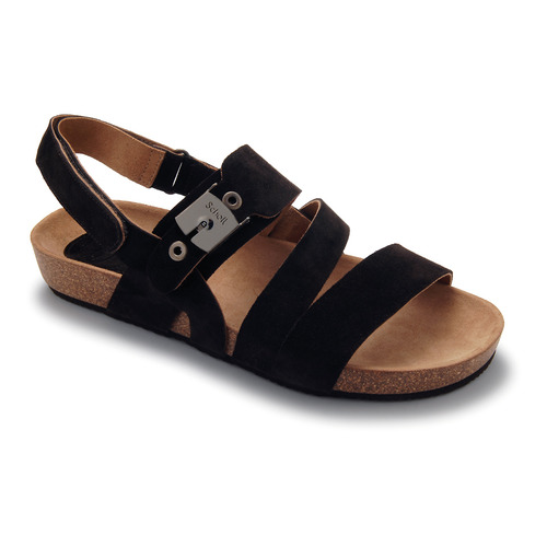 ISIDRO - tmavě hnědé pánské zdravotní sandály - EU 45