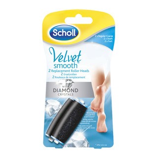 Scholl Velvet Smooth rotační hlavice Středně drsná s mořskými minerály 2ks