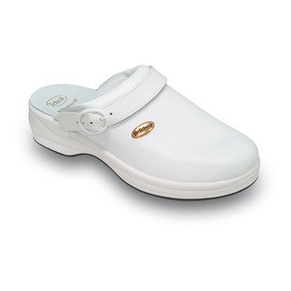 Scholl NEW BONUS Unpunched - bílé pracovní pantofle