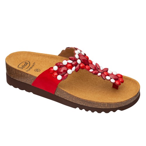ALICIA FLIP-FLOP - červené zdravotní pantofle - EU 38