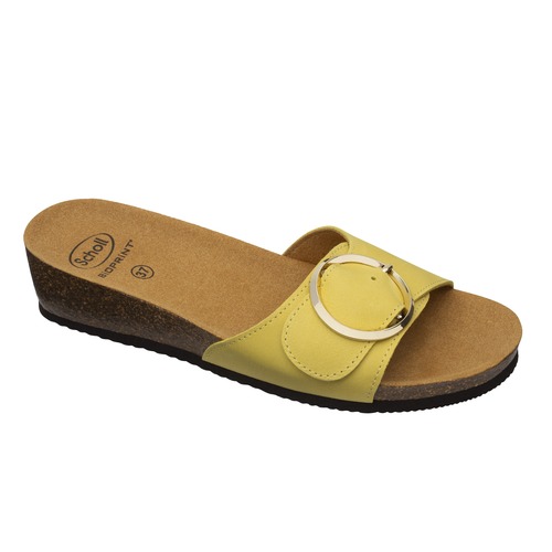 AMALFI MULE - žluté zdravotní pantofle - EU 42