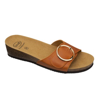 Scholl AMALFI MULE - oranžové zdravotní pantofle