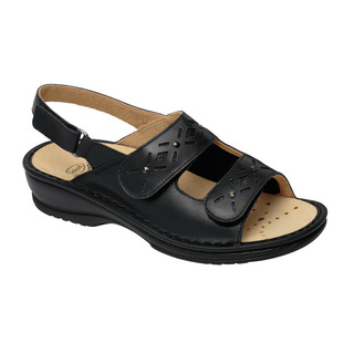 Scholl JOLINE SANDAL - černé zdravotní sandály