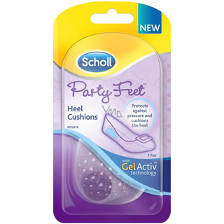 Scholl Party Feet Heel Cushions - gelové polštářky pod patu (1 pár)