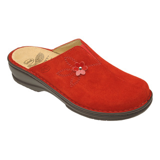 Scholl EDITH - červená domácí obuv
