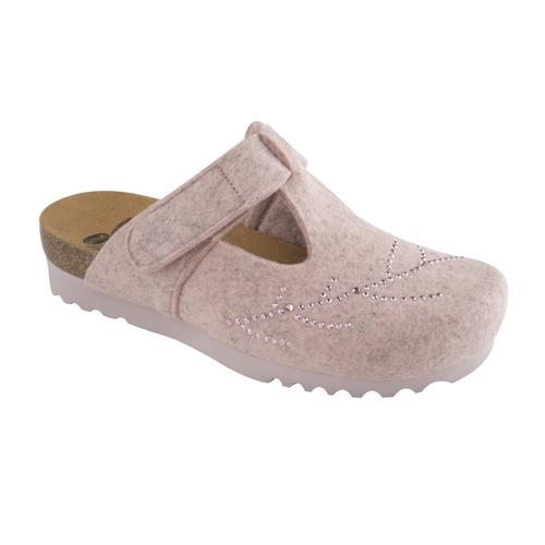 FOTINIA - světle růžová domácí zdravotní obuv - EU 42