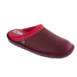 Scholl NEW BRIENNE - tmavě červená domácí zdravotní obuv