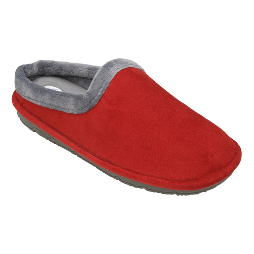 SIMONE - červená / šedá domácí obuv - EU 36