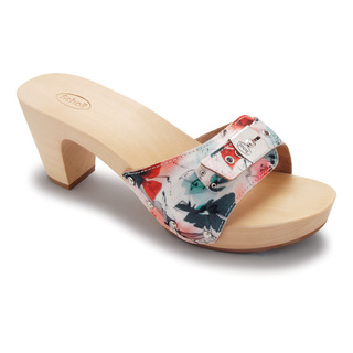 Scholl LADY FLOWER multi/červené - zdravotní dřeváky