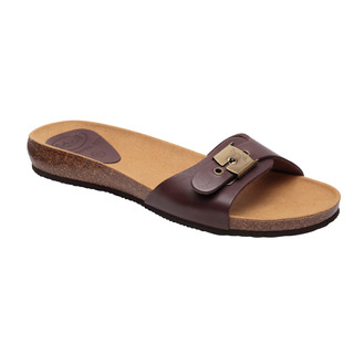Scholl BAHAMA 2.0 - tmavě hnědé zdravotní pantofle