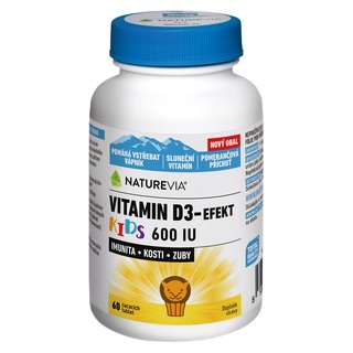 Swiss NatureVia Vitamin D3 - efekt Kids (60 tablet)