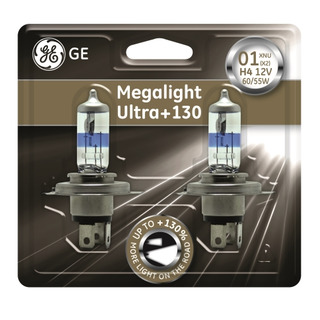 GE lighting H4 Megalight Ultra +130% 2 ks