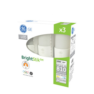 GE lighting LED žárovka E27, 10W, 3 ks - denní bílé světlo
