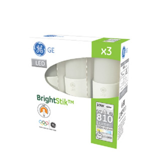GE lighting LED žárovka E27, 10W, 3ks - teplé bílé světlo